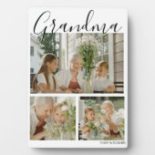 Modern 3 Foto Oma Fotoplatte (Vorderseite)