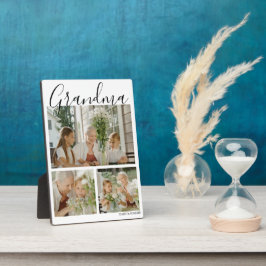 Modern 3 Foto Oma Fotoplatte