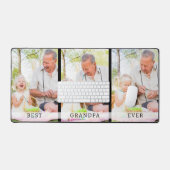 Modern 3 FotoCollage Beste Opa je Schreibtischunterlage (Tastatur & Maus)