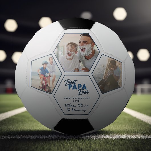 Modern 3 Fotomaterial Beste Papa je Fußball