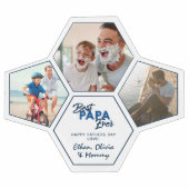 Modern 3 Fotomaterial Beste Papa je Fußball (Flach)