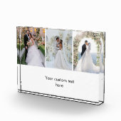 Modern 3 Photo Collage Custom Text Photo Block (Rechts)