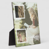 Modern 3 Photo Graduation Fotoplatte (Seite)