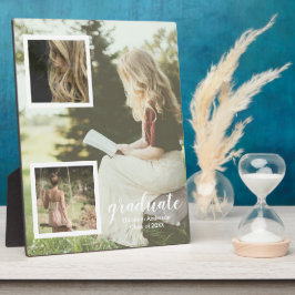 Modern 3 Photo Graduation Fotoplatte