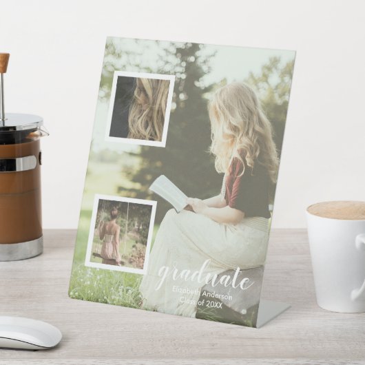 Modern 3 Photo Graduation Sockelschild (In SItu)