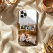 Modern 3 Photo Layout Custom iPhone Case Hülle