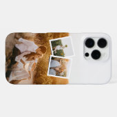 Modern 3 Photo Layout Custom  iPhone Hülle (Rückseite (Horizontal))