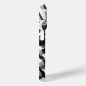 Modern 3D Black & White Geometric Phone Case  (Rückseite / Rechts)