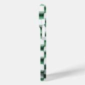 Modern 3D Geometric Cube Case - Mint Green & White (Rückseite / Links)