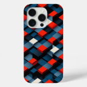 Modern 3D Geometric Cube Phone Case Abstract Deep (Rückseite)
