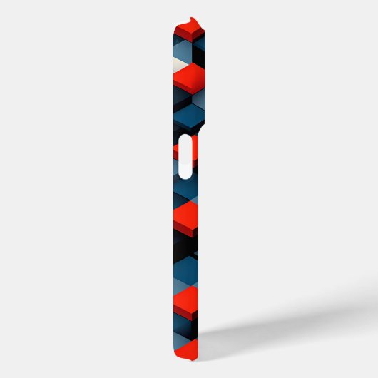 Modern 3D Geometric Cube Phone Case Abstract Deep (Rückseite / Rechts)