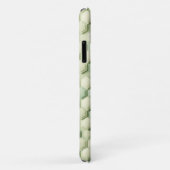 Modern 3D Geometric Hexagon Pattern - Elegant Mint Case-Mate iPhone Hülle (Hinten/Rechts)