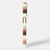Modern 3D Geometric Pyramid Phone Case  Earth Tone (Rückseite / Rechts)