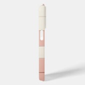 Modern 3D Geometric Square Case Dusty Rose, Cream (Rückseite / Rechts)