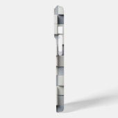 Modern 3D Grey & White Cube Phone Case Minimalist (Rückseite / Links)