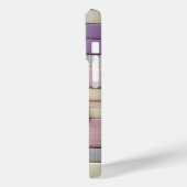 Modern 3D Pastel Block Phone Case Abstract Lavende (Rückseite / Links)