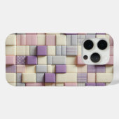 Modern 3D Pastel Block Phone Case Abstract Lavende (Rückseite (Horizontal))