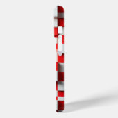 Modern 3D Red & White Geometric Cube Case Abstract (Rückseite / Links)