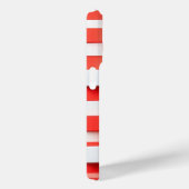 Modern 3D Red & White Geometric Cube Case Abstract (Rückseite / Rechts)