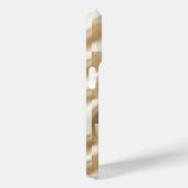 Modern 3D Wavy Cream Phone Case - Minimalist Sand (Rückseite / Rechts)