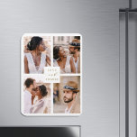 Modern 4 Foto Collage Wedding Gold Vielen Dank Magnet<br><div class="desc">Einfache und moderne Hochzeit danke Magnet mit 4 Fotos. Diese Karte kann für Hochzeiten,  Brautparty,  Verlobungen,  Jubiläen oder besondere Anlässe verwendet werden. Für eine erweiterte Anpassung dieses Designs klicken Sie bitte auf den Link Weitere anpassen,  um den Schriftart,  die Größe,  die Farbe usw. zu ändern.</div>