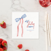 Modern 4. Juli Bow Party Patriotic Serviette (Beispiel)