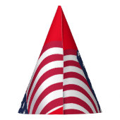 Modern 4th july Patriotic American USA Flag Partyhütchen (Rückseite)