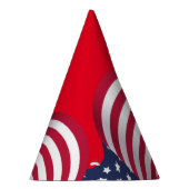 Modern 4th july Patriotic American USA Flag Partyhütchen (Rechts)