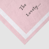 Modern 50 and Fabulous Pink 50th Birthday Party Seidenpapier (Detail)