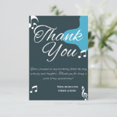 Modern 50. Geburtstag dank Karte (Stehend Vorderseite)