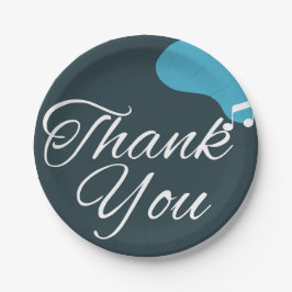 Modern 50. Geburtstag vielen Dank Pappteller