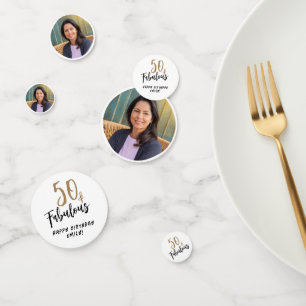 Modern 50 und Fantastisch Foto 50. Geburtstag Konfetti