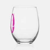 Modern 50th Birthday 50 and Fabulous Party Weinglas Ohne Stiel (Links)