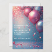 Modern 50th Birthday Party Einladung (Rückseite)