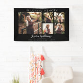 Modern 5 Foto Collage Memorial Banner (Insitu)