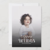 Modern 5 Foto Weihnachtskarte Feiertagskarte (Vorderseite)