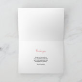 Modern 6 Foto Collage Abschluss Vielen Dank Dankeskarte (Innenseite)