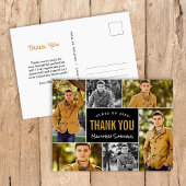 Modern 6 Foto Collage Abschluss Vielen Dank Postkarte