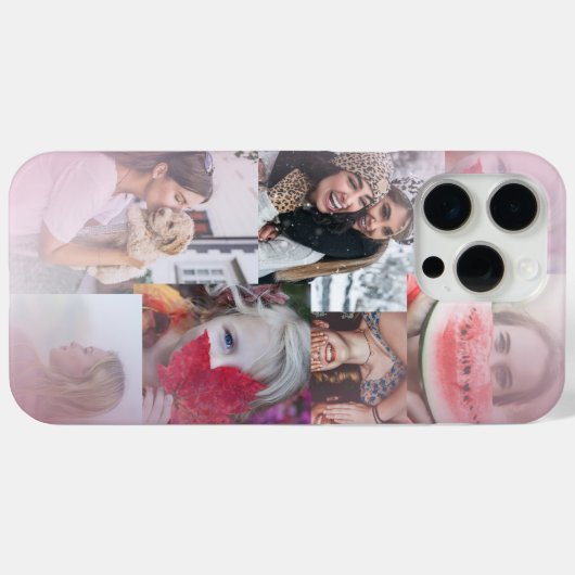 Modern 6 Fotolack Rosa Rosa Case-Mate iPhone Hülle (Rückseite (Horizontal))