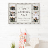 Modern 6 Photo Collage Congrats Grad Graduation Banner (InSitu)
