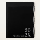 Modern 6 Photo Collage Family Personalized Planner Planer (Rückseite)