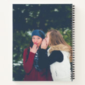 Modern 6 Photo Collage Personalized Notizblock (Rückseite)