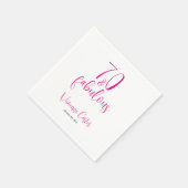 Modern 70 und Fantastisch Name Datum 70. Geburtsta Serviette (Ecke)