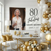 Modern 80 und Fabulous Fette Name Datum Geburtstag