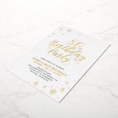 Modern 80th Birthday Party Real Foil Invitation Folieneinladung (Gedreht)
