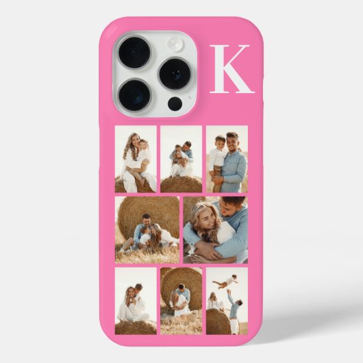 Modern 8 Foto Rosa Case-Mate iPhone Hülle (Rückseite)