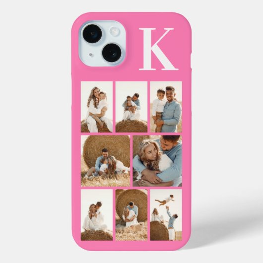 Modern 8 Foto Rosa Case-Mate iPhone Hülle (Rückseite)