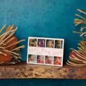 Modern 8 Photo Collage Best Mom Ever Peach Fotoplatte (Seite)