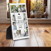 Modern 9 Foto Collage GRAD Keepake Geschenk Fotoplatte