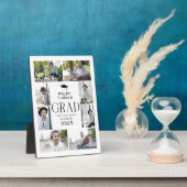 Modern 9 Foto Collage GRAD Keepake Geschenk Fotoplatte (Seite)